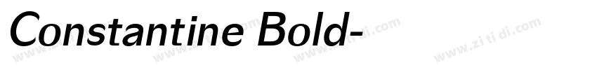 Constantine Bold字体转换